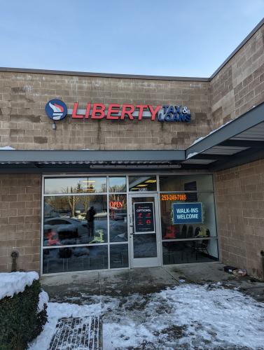 Exterior Illuminated Channel Letters on Raceway